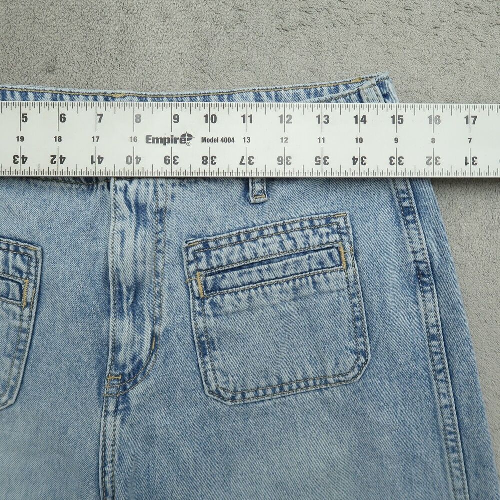 Old Navy Jeans Women's Size 8 High-Rise Baggy Wide-Leg Drapey Denim 28" Inseam - Picture 3 of 16